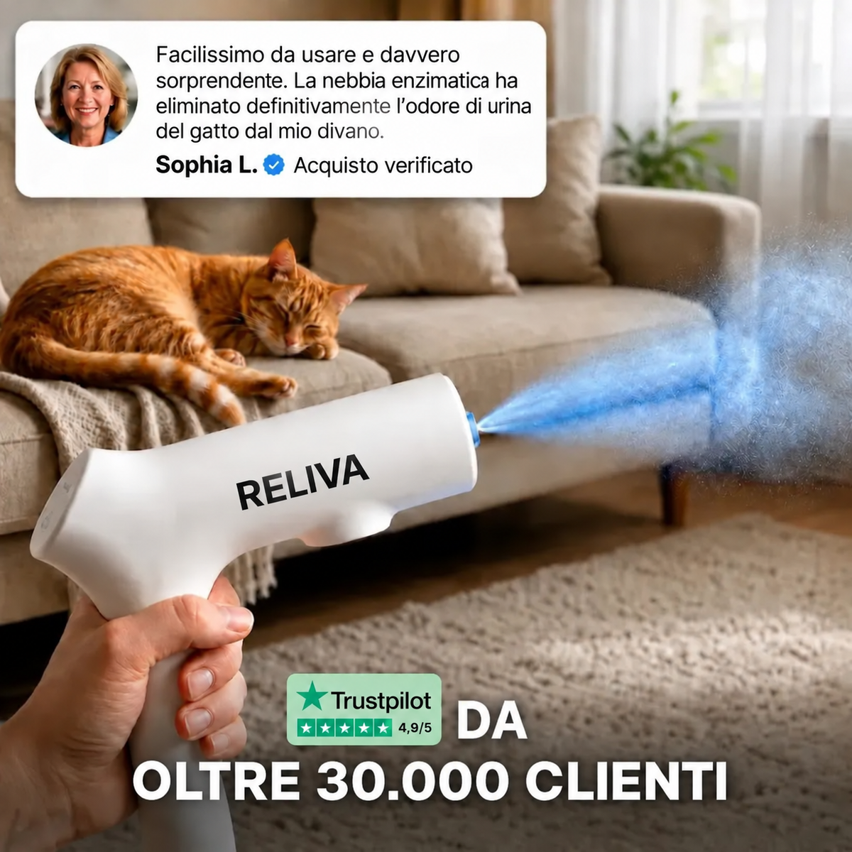 RELIVA™ Pistola Neutralizza Odori