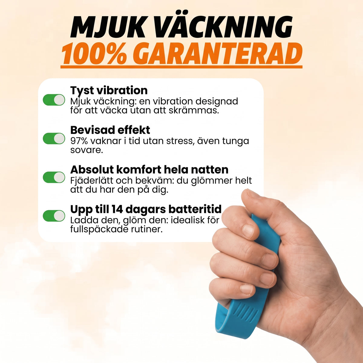 RELIVA™ - Den vibrerande väckarklockan för barn