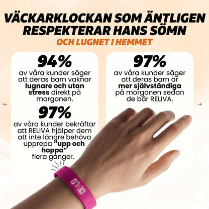 RELIVA™ - Den vibrerande väckarklockan för barn